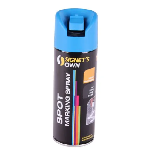 PAINT SPOT MARKING - FLURO BLUE - SIGNET 